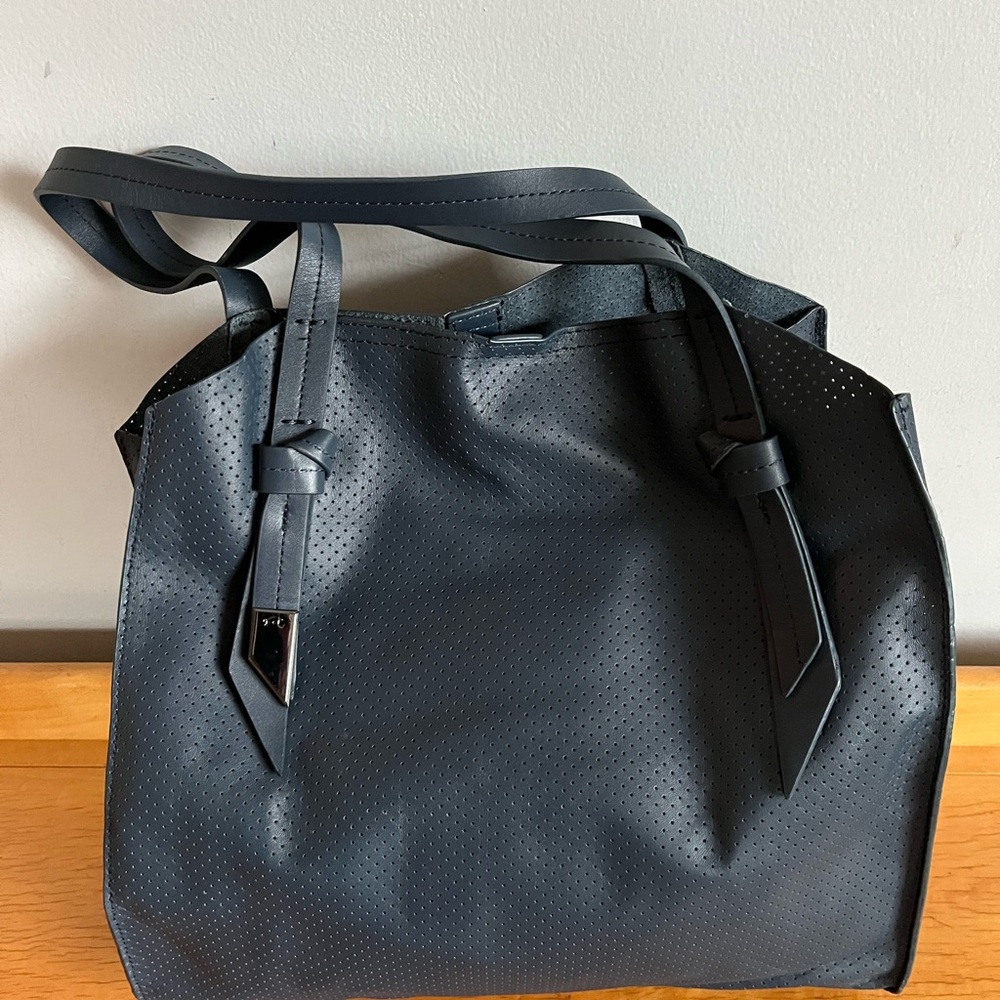 Foley & Corrina Navy/Dark Blue Perforated Tote